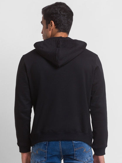 Black Relaxed Fit Hoodie | Recycled Polyester & Recycled Cotton Blend | Verified Sustainable by Brown Living™