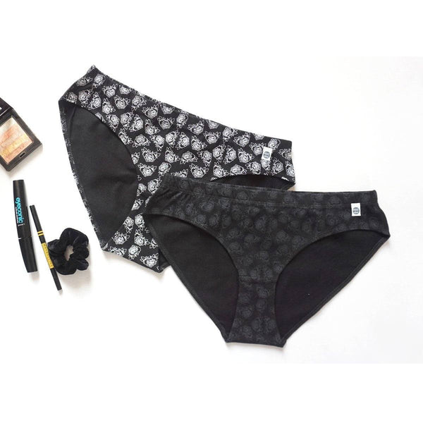 Buy Black Roses Printed Bikini : Pack Of 2 | Shop Verified Sustainable Womens Underwear on Brown Living™