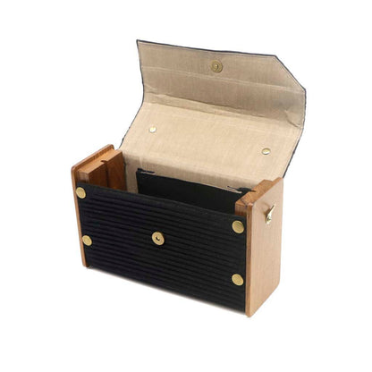 Black Sea Box Clutch | Verified Sustainable by Brown Living™