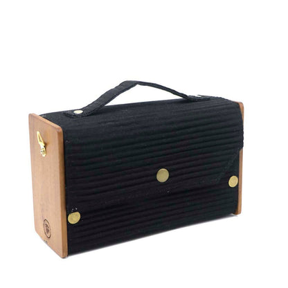 Black Sea Box Clutch | Verified Sustainable by Brown Living™