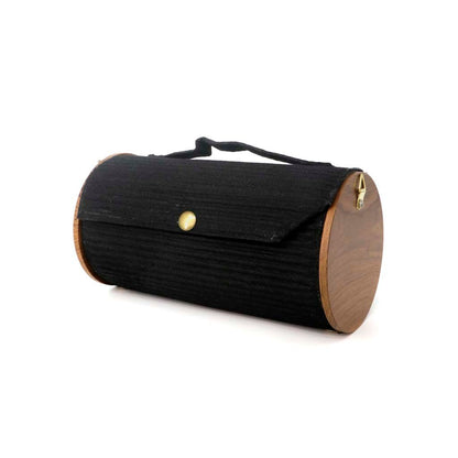 Black Sea Round Clutch | Verified Sustainable by Brown Living™