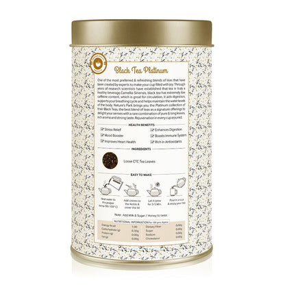 Black Tea Platinum Can (125 g) | Verified Sustainable by Brown Living™