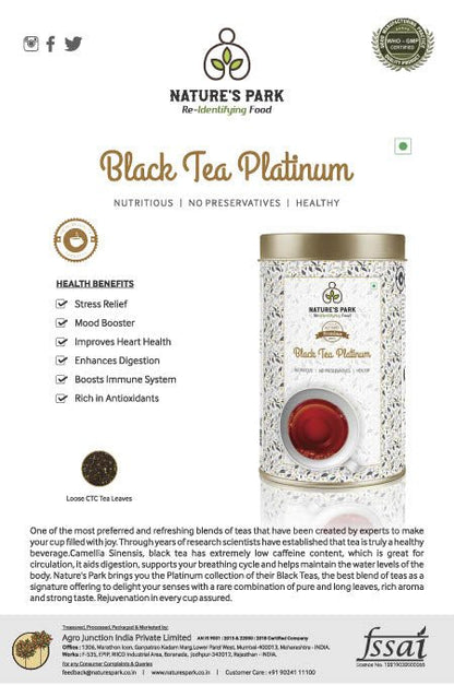 Black Tea Platinum Can (125 g) | Verified Sustainable by Brown Living™