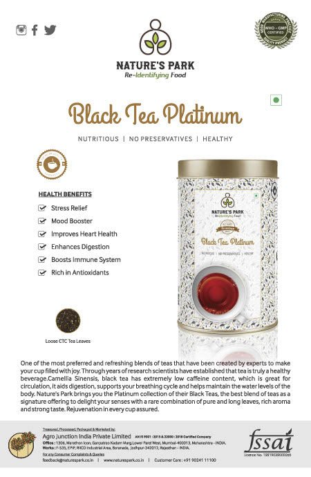 Buy Black Tea Platinum Can (125 g) | Shop Verified Sustainable Products on Brown Living