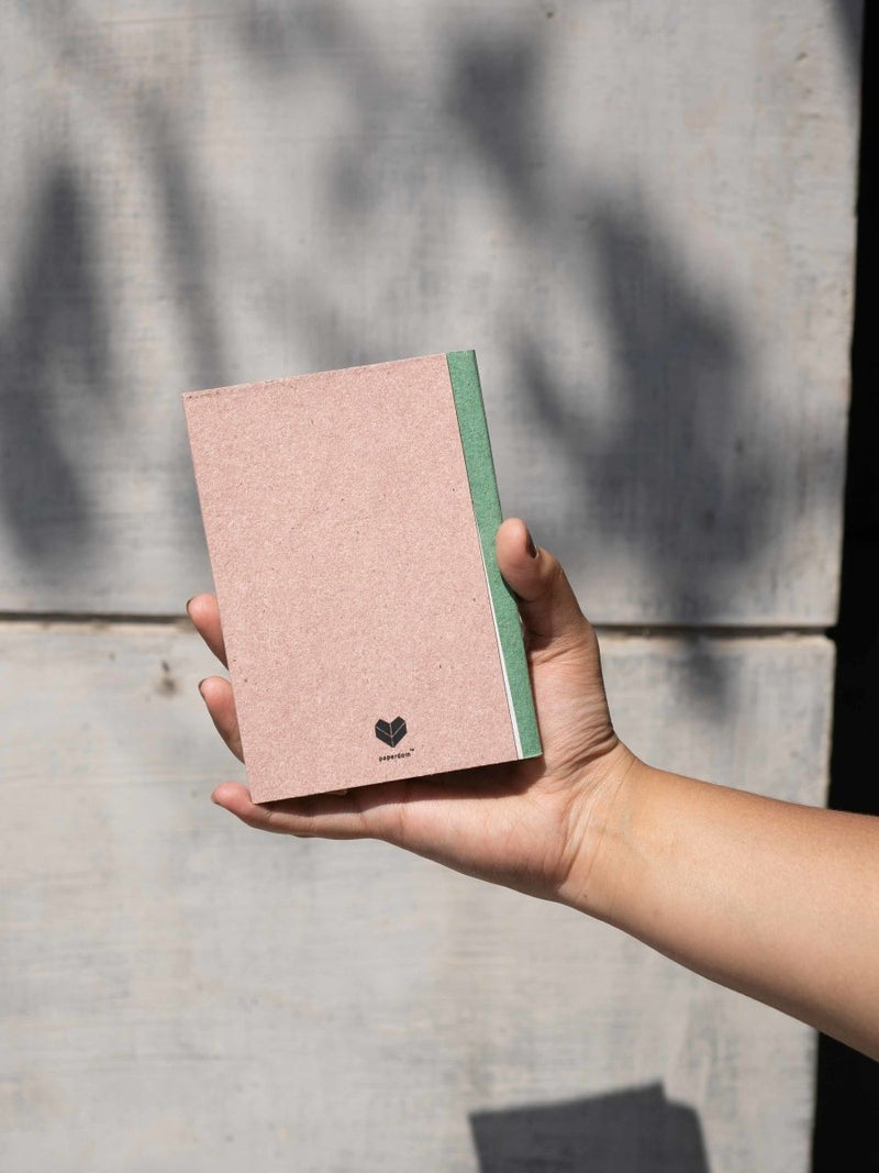 Buy Blank Notebook - A6 | 300 gsm blended banana fibre paper | Shop Verified Sustainable Products on Brown Living