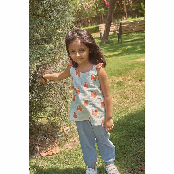 Buy Blessed Bear Girls Top | Shop Verified Sustainable Kids Tops on Brown Living™