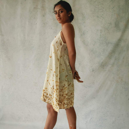 Blooms Of Fall | Short Slip Dress | Verified Sustainable by Brown Living™