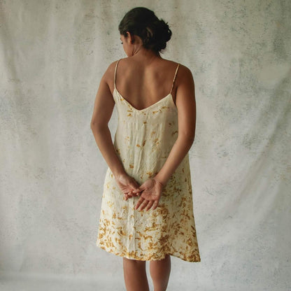 Blooms Of Fall | Short Slip Dress | Verified Sustainable by Brown Living™