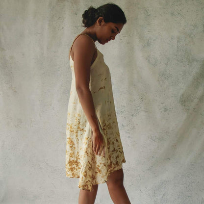 Blooms Of Fall | Short Slip Dress | Verified Sustainable by Brown Living™