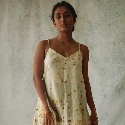 Blooms Of Fall | Short Slip Dress | Verified Sustainable by Brown Living™