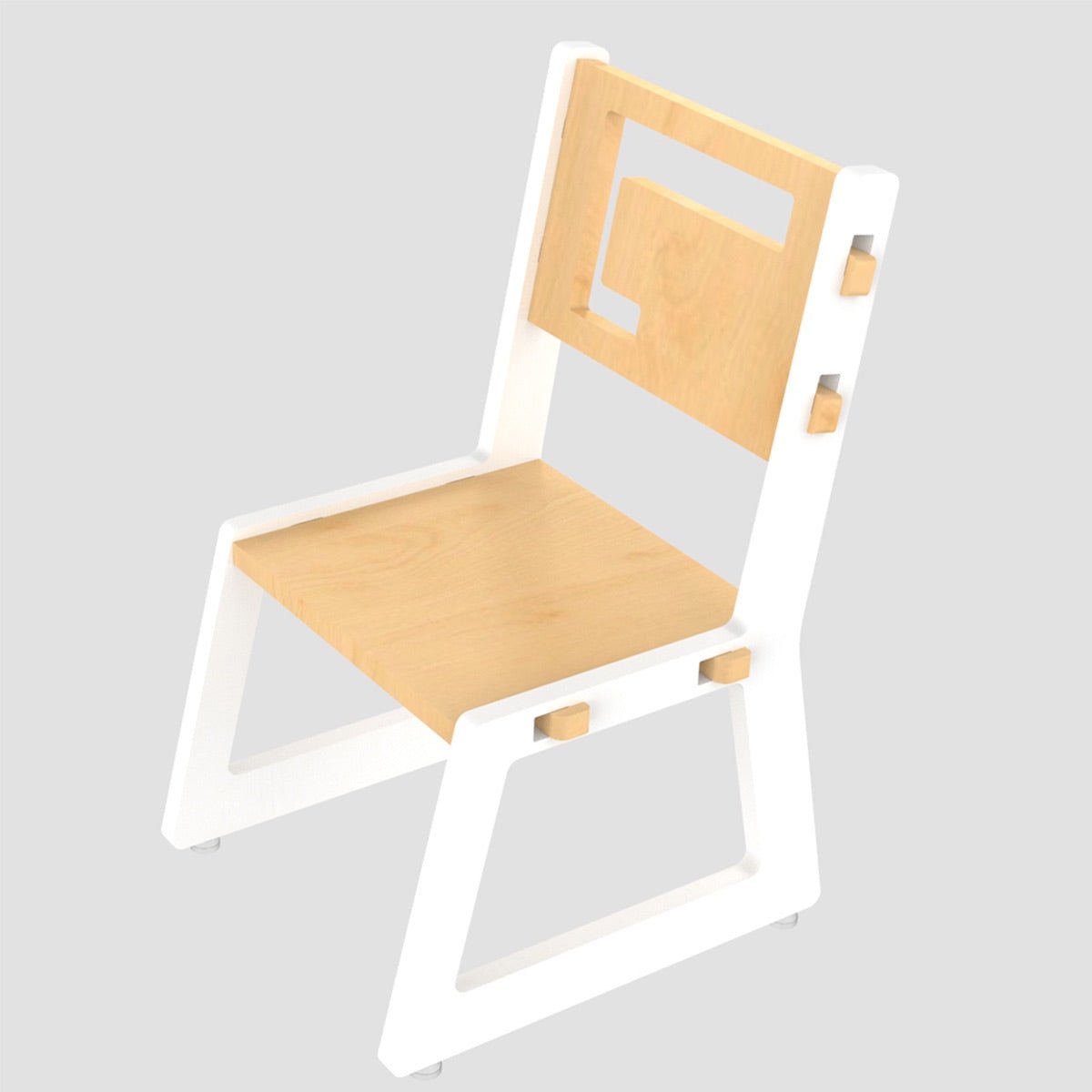 Blue Apple Childrens Wooden Chair | Verified Sustainable by Brown Living™