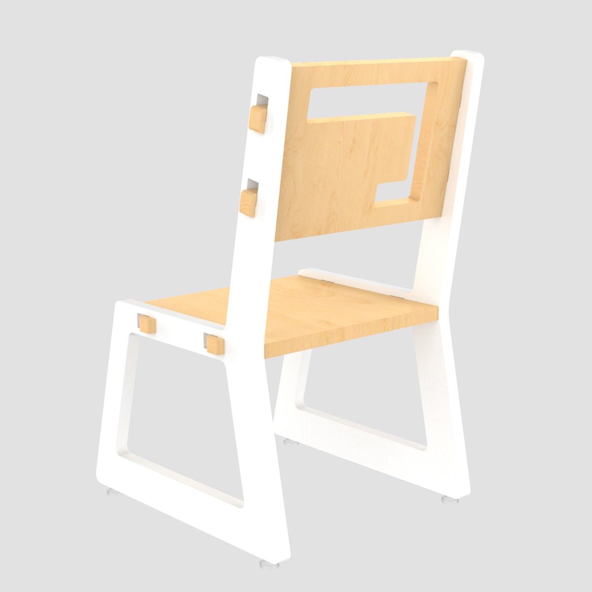 Blue Apple Childrens Wooden Chair | Verified Sustainable by Brown Living™