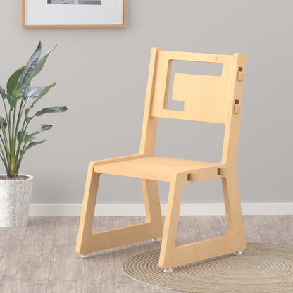 Blue Apple Childrens Wooden Chair | Verified Sustainable by Brown Living™