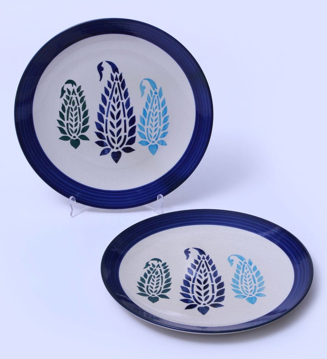 Blue Buti Dinner Plate - Set of 2 | Verified Sustainable by Brown Living™