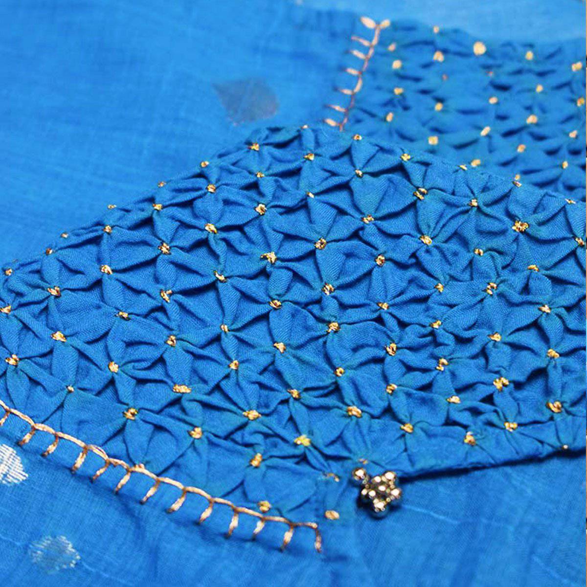 Blue Jamdani Kimono | Verified Sustainable by Brown Living™