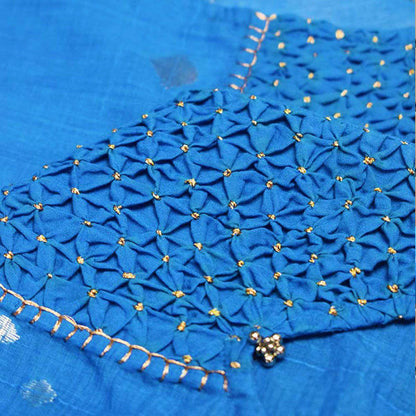 Blue Jamdani Kimono | Verified Sustainable by Brown Living™