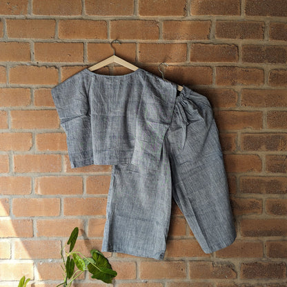 Blue Lagoon - Women's Handloom Cotton Co - ord Set | Verified Sustainable by Brown Living™