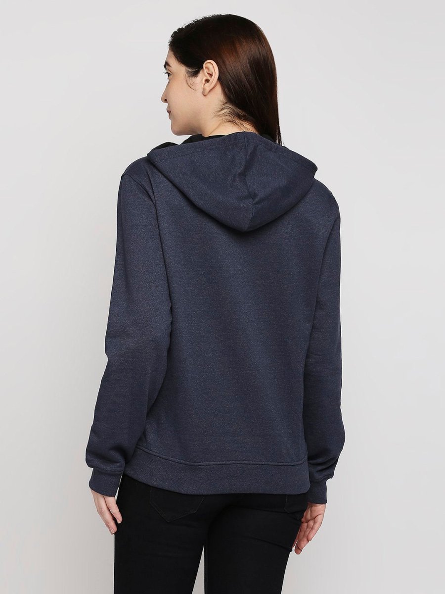 Blue Relaxed Fit Hoodie | Recycled Polyester + Recycled Cotton Blend | Verified Sustainable by Brown Living™