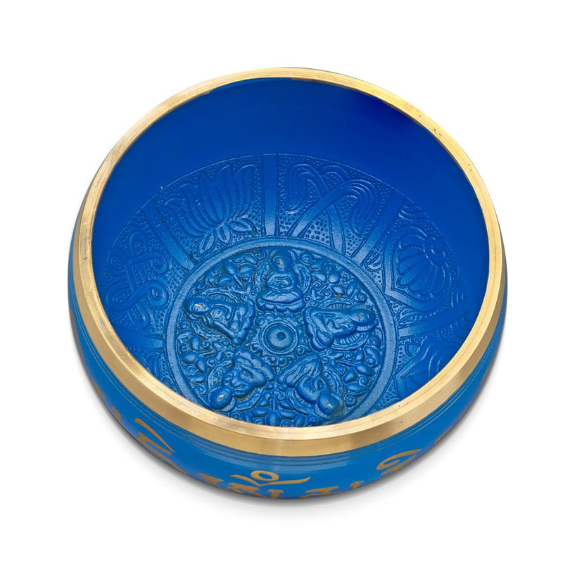 Buy Blue Sacred Mantra Bowls | 5.5 Inches | Shop Verified Sustainable Musical Instruments on Brown Living™