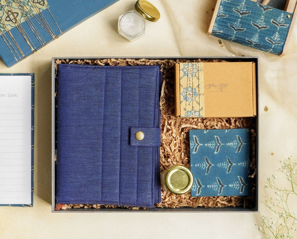 Buy Blue Sustainable Hamper for Him | Shop Verified Sustainable Gift Hampers on Brown Living™