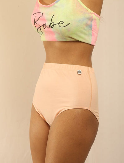 Blush Classic Bio - washed Organic Cotton Brief – Womens Underwear on Brown Living™. SKU: 001/BA/Blush/S_24BL10681. Img 2.