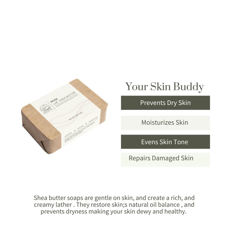 Buy Body Soap (Shea Butter - Rose) | Shop Verified Sustainable Products on Brown Living