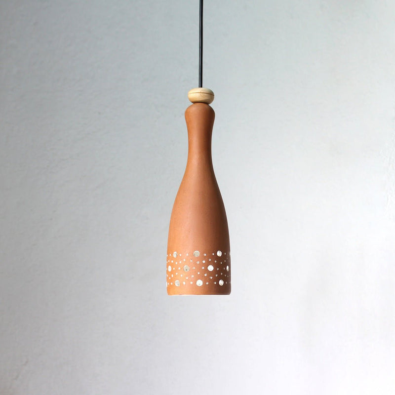 Bot Handmade Terracotta Modern Ceiling Light | Verified Sustainable by Brown Living™