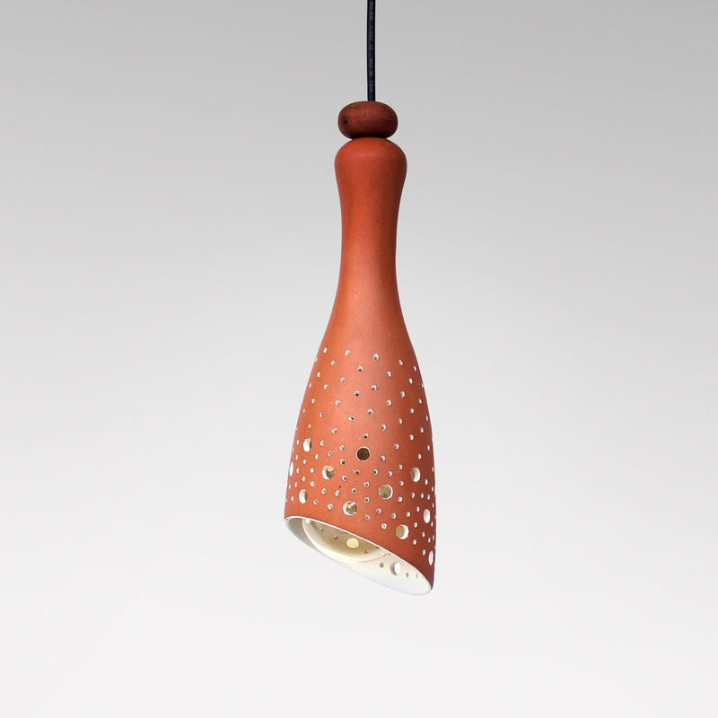 Buy Bot Slice Handmade Terracotta Ceiling Light | Shop Verified Sustainable Products on Brown Living