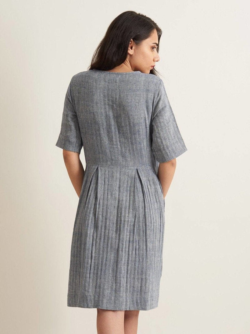 Buy Box Pleat Shirt Dress - Twill Weave | Shop Verified Sustainable Womens Dress on Brown Living™