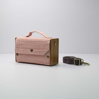 Box Sling Bag/Clutch Single Sleeve - Lines | Verified Sustainable by Brown Living™