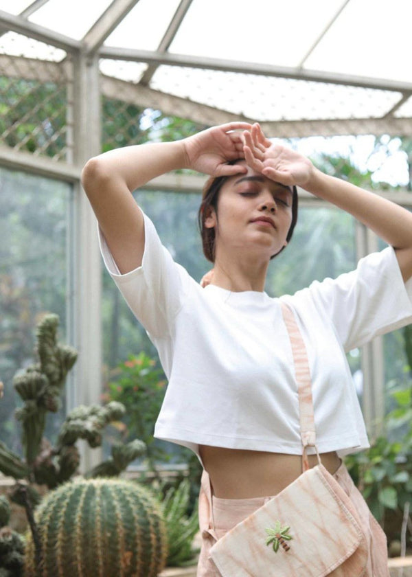 Buy Boxy Crop Top | Shop Verified Sustainable Womens T-Shirt on Brown Living™