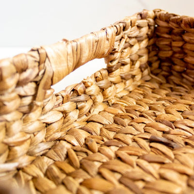 Boxy Water Hyacinth Snack Tray – Trays & Platters on Brown Living™. SKU: SC0108. Img 2.