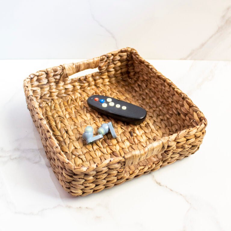 Buy Boxy Water Hyacinth Snack Tray | Shop Verified Sustainable Products on Brown Living