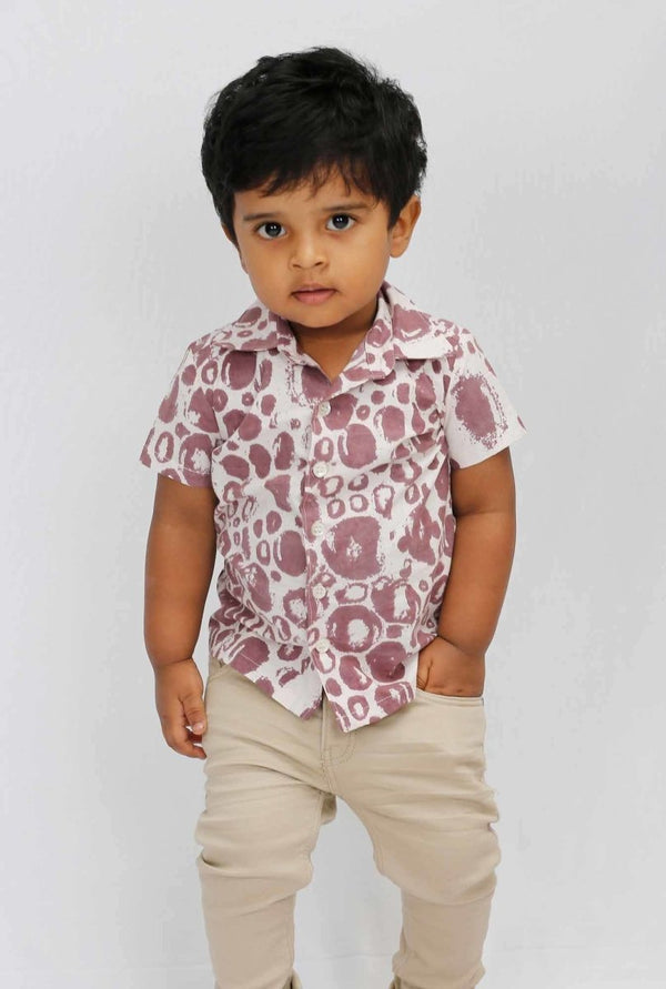 Buy Boys Donald Shirt - Berry Purple | Shop Verified Sustainable Kids Shirts on Brown Living™