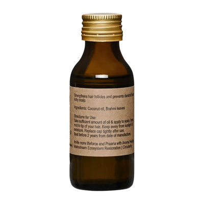 Brahmi Infused Hair Oil - 50 ml – Face Oil on Brown Living™. SKU: ARH_18. Img 2.