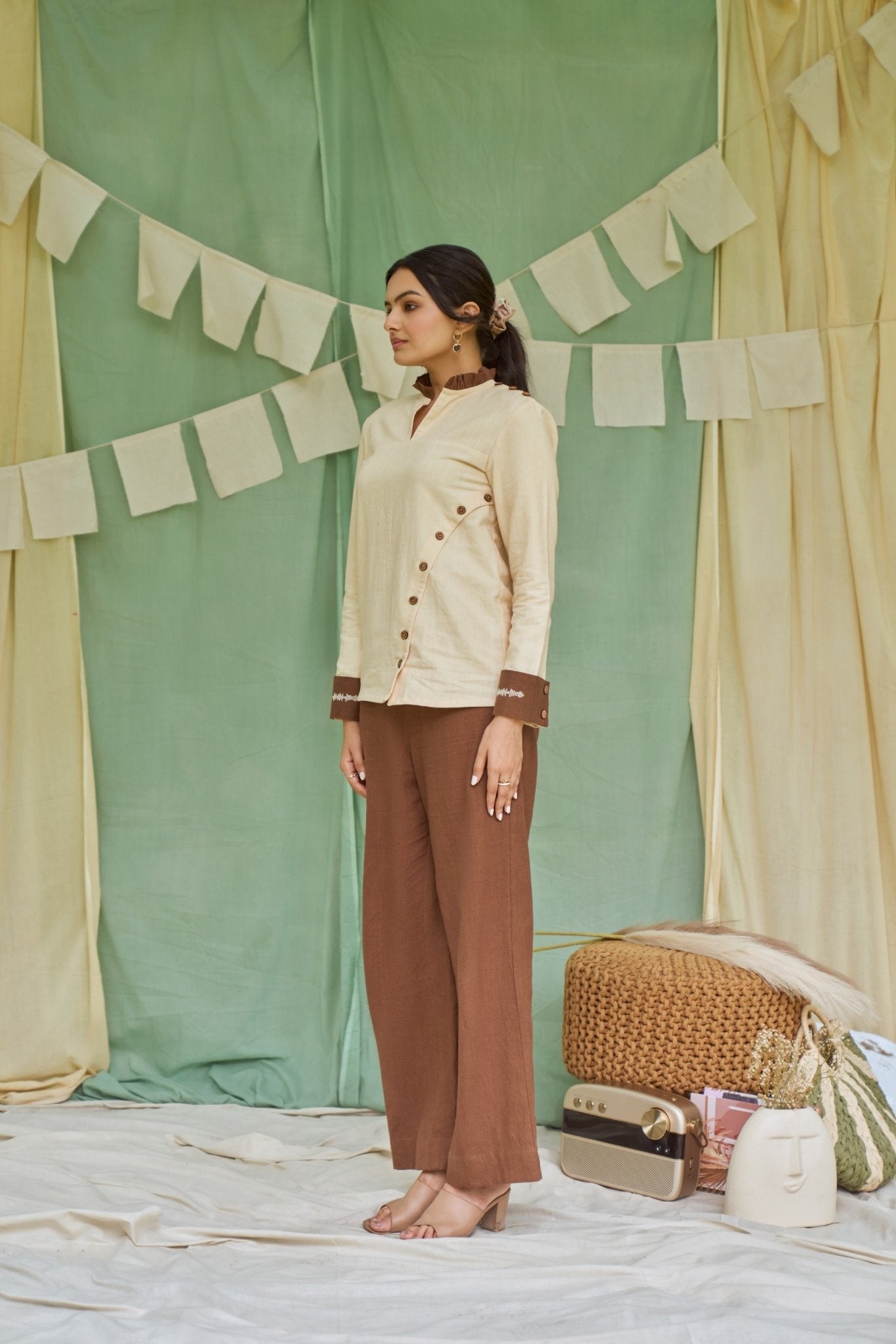 Bramble Handloom Cotton Trousers | Verified Sustainable by Brown Living™