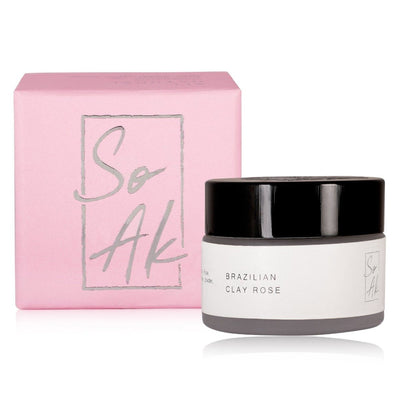 Brazilian Rose Purifying Clay Mask - 30g – Face Cleanser on Brown Living™. SKU: 276 - 16614 - BCRFM003. Img 1.