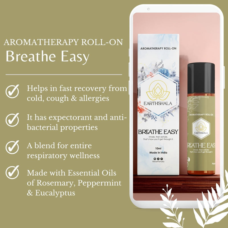 Buy Natural Aromatherapy Oil Blend: Breathe Easy, Recover Fast from Cold | Shop Verified Sustainable Essential Oils on Brown Living™
