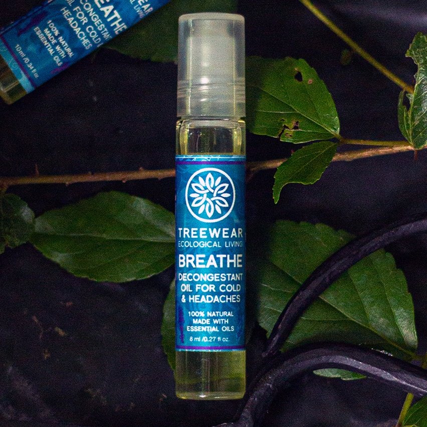 Breathe - Roll - on for Colds & Headaches (10ml) | Verified Sustainable by Brown Living™