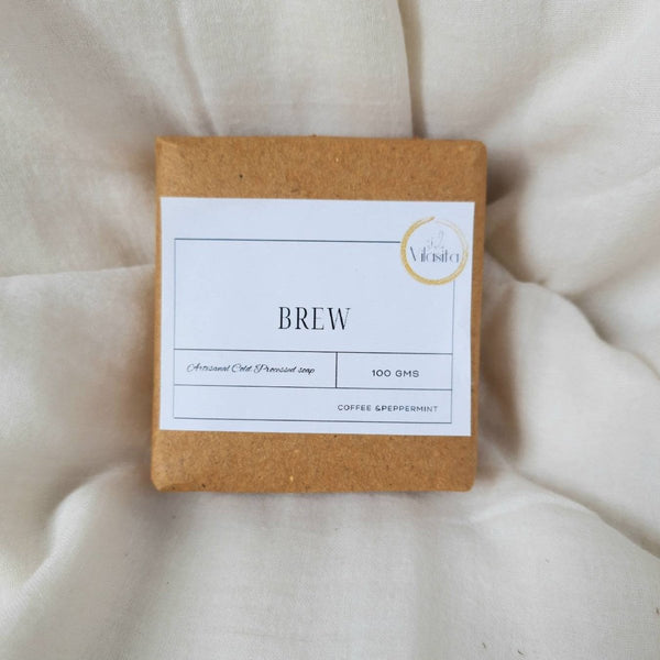 Buy Brew - Coffee & Peppermint Cold Processed Soap | Shop Verified Sustainable Body Soap on Brown Living™