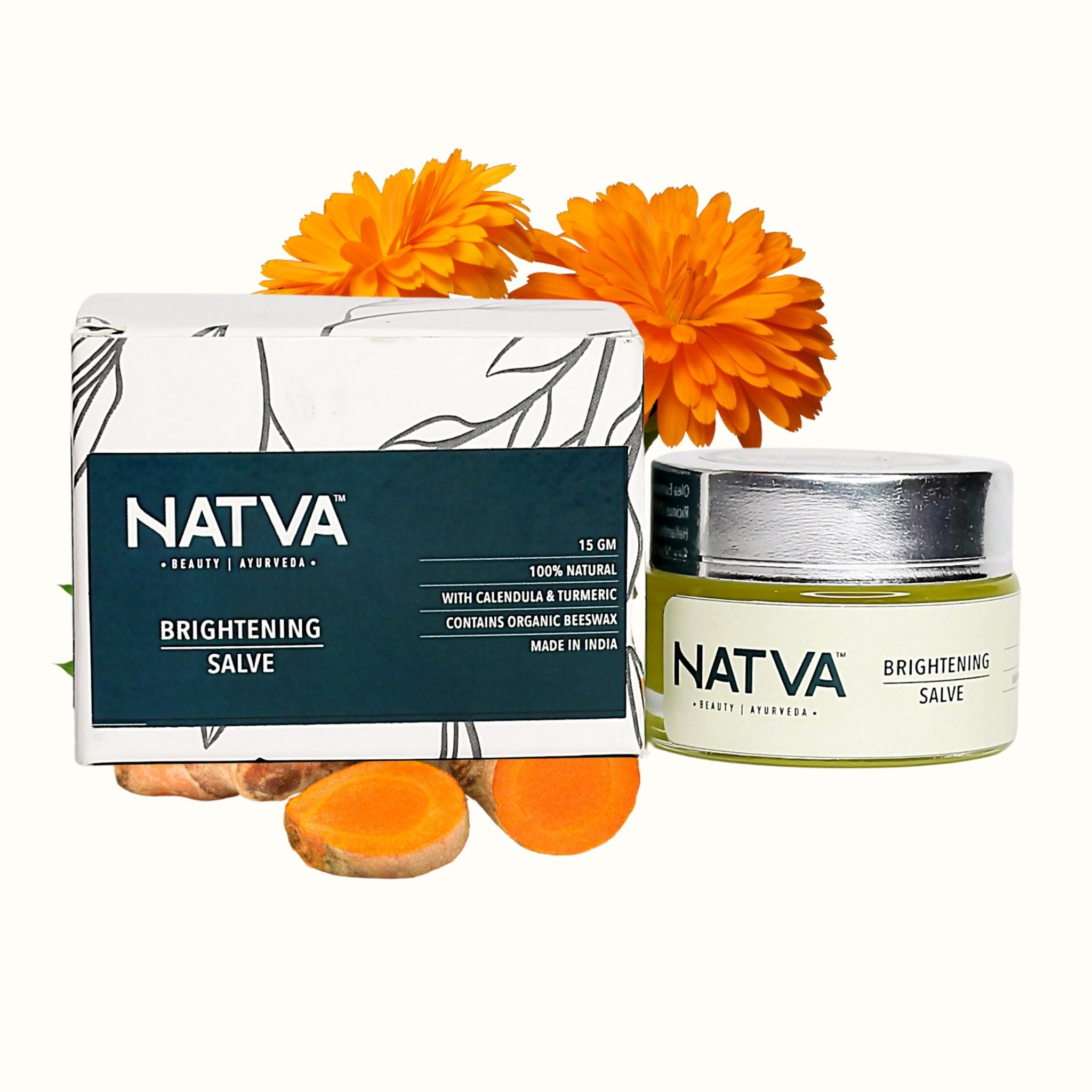 Brightening Salve with Wild Turmeric and Pure Calendula | Verified Sustainable by Brown Living™