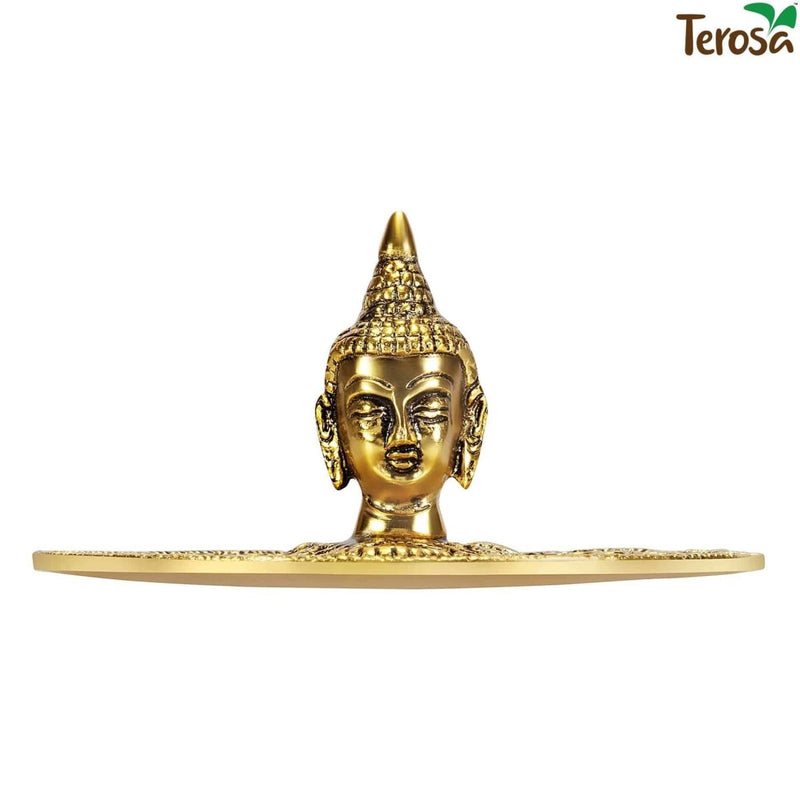 Buy Buddha Incense Stand or Plate Cum Dhoop Burner Antique Gold or Silver - Agarbatti Stand | Shop Verified Sustainable Products on Brown Living