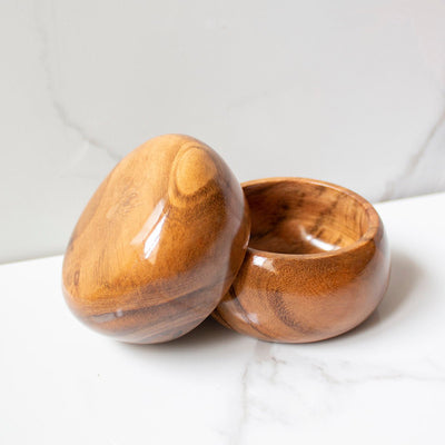 Bulgy Flat Bowl - Set of 2 – Plates & Bowls on Brown Living™. SKU: SB0401. Img 3.