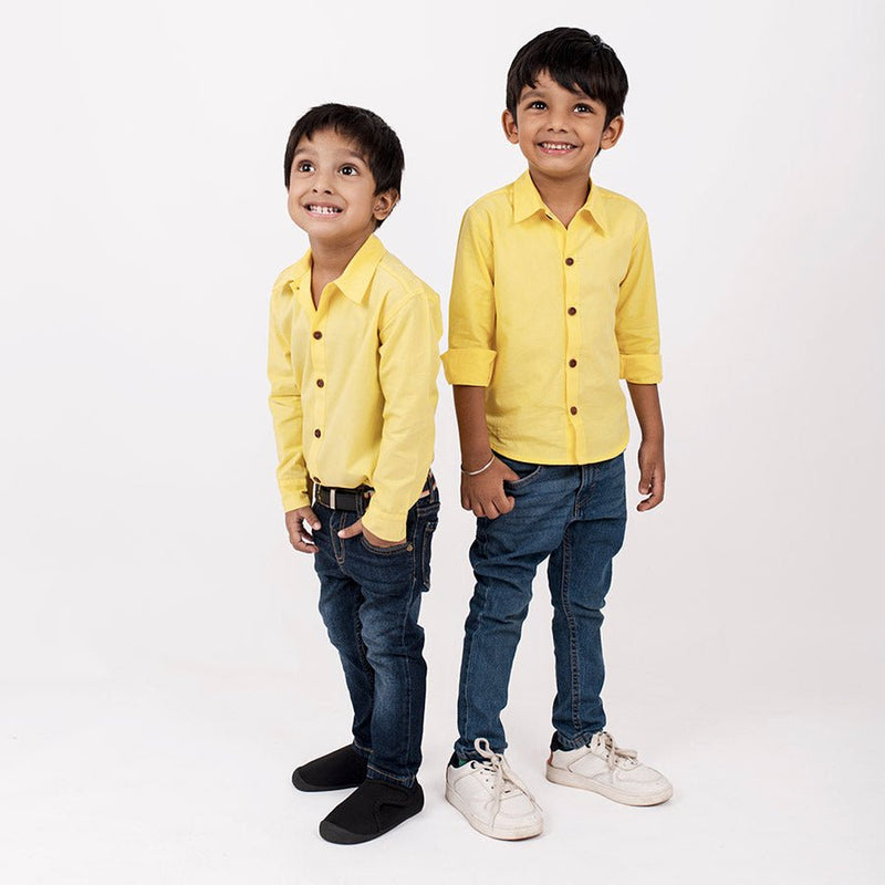 Buy Bumblebee Formal Shirt for Boys | Kids clothing | Shop Verified Sustainable Kids Shirts on Brown Living™