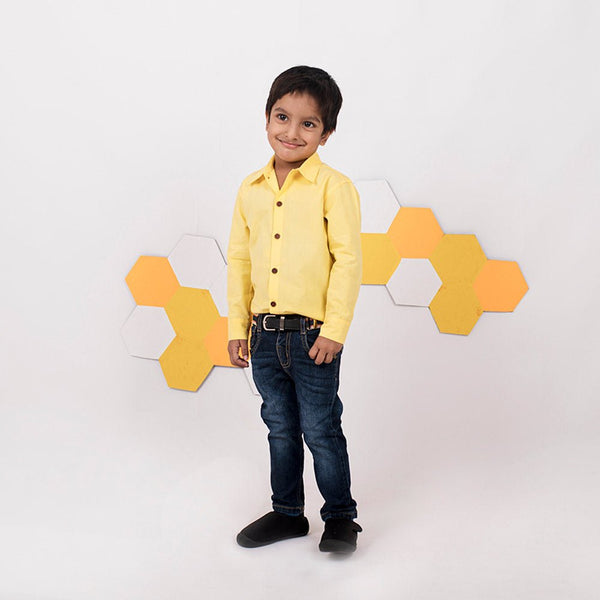 Buy Bumblebee Formal Shirt for Boys | Kids clothing | Shop Verified Sustainable Kids Shirts on Brown Living™