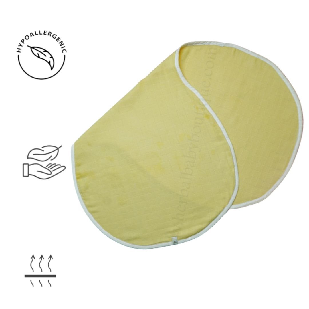 Burp Cloth For Mom | Herbally Dyed Organic Cotton Muslin | Verified Sustainable by Brown Living™