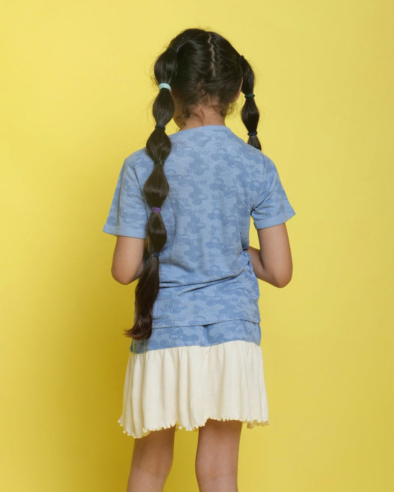 Buy Busy Shizy Blue Skirt | Shop Verified Sustainable Kids Skirts on Brown Living™