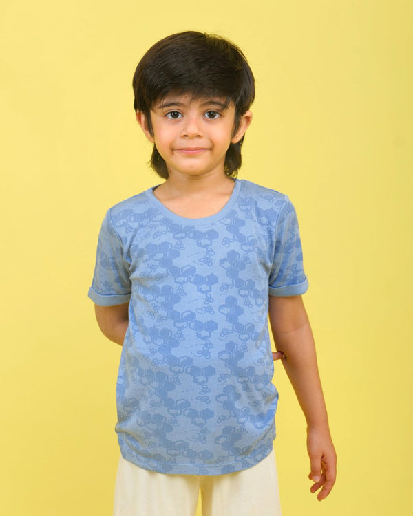 Buy Busy Shizy Blue T-Shirt | Shop Verified Sustainable Kids Shirts on Brown Living™