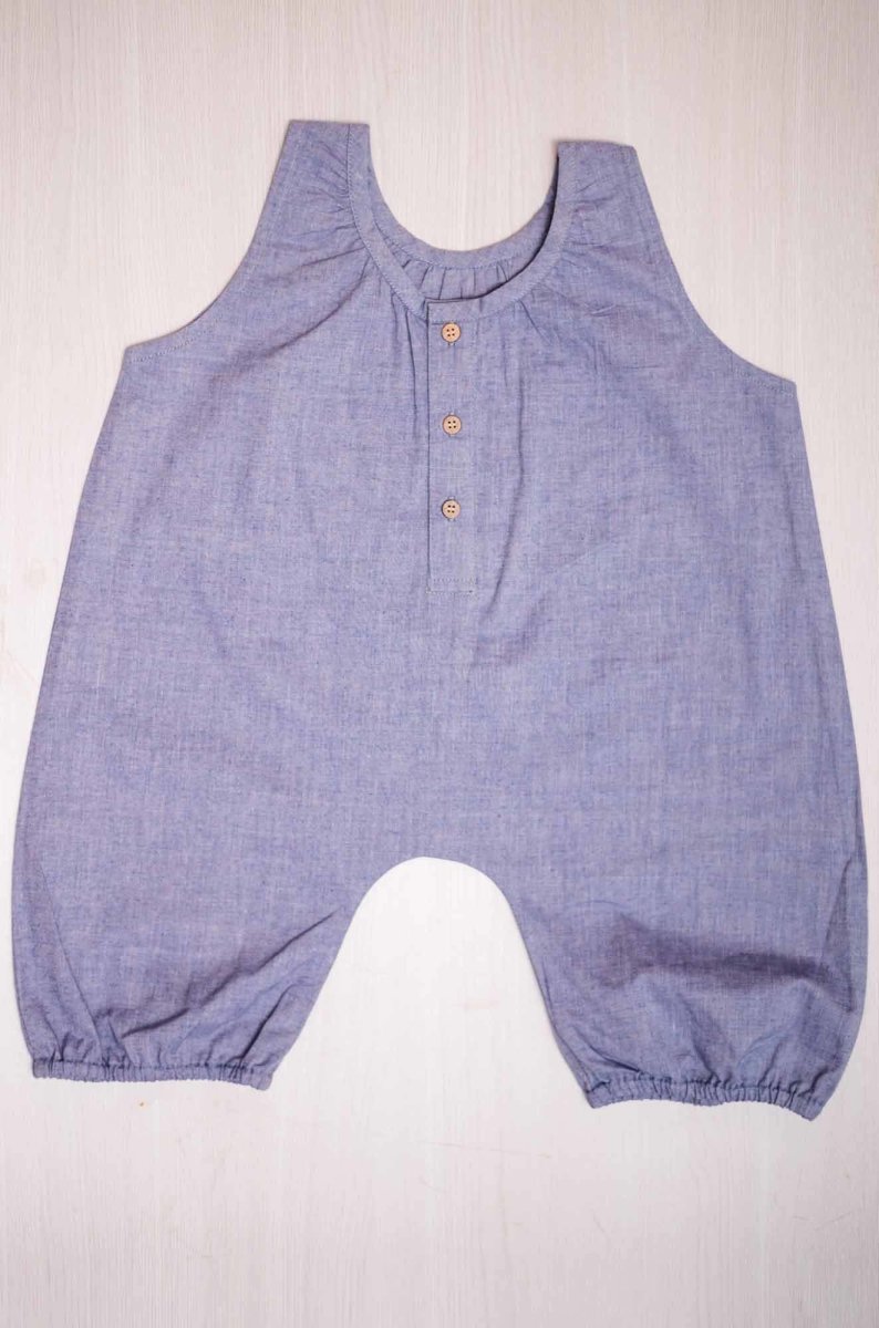 Buy Busybee Indigo Unisex Playsuit | Shop Verified Sustainable Products on Brown Living