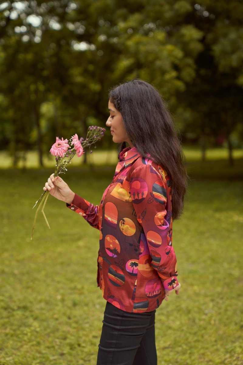 Buy By The Sunset Printed Shirt | Shop Verified Sustainable Products on Brown Living